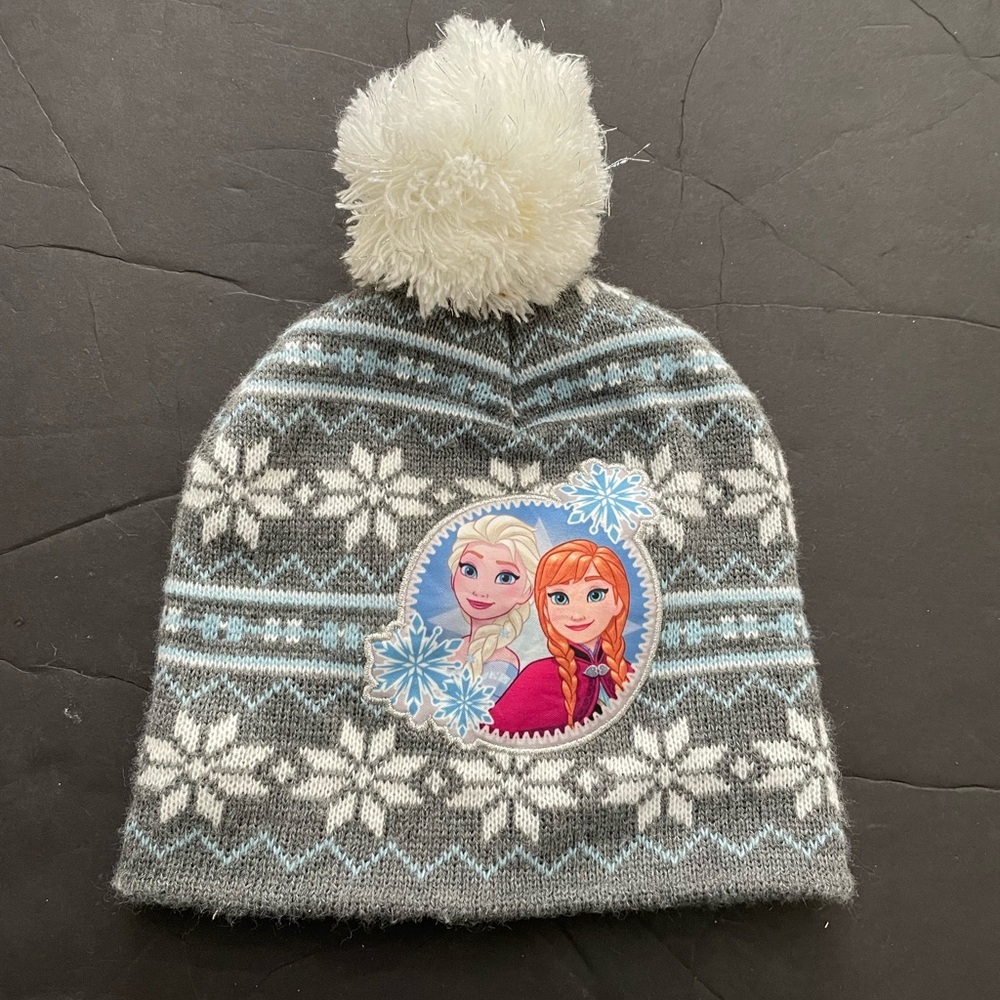 Disney frozen girl winter Hat Anna Elsa Knit Caps Sz 2T - 5T